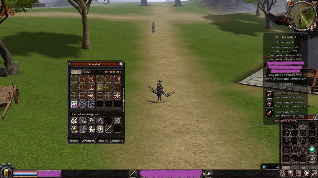 Metin2 PL ninja archer 96 lv z łukiem diabła +9