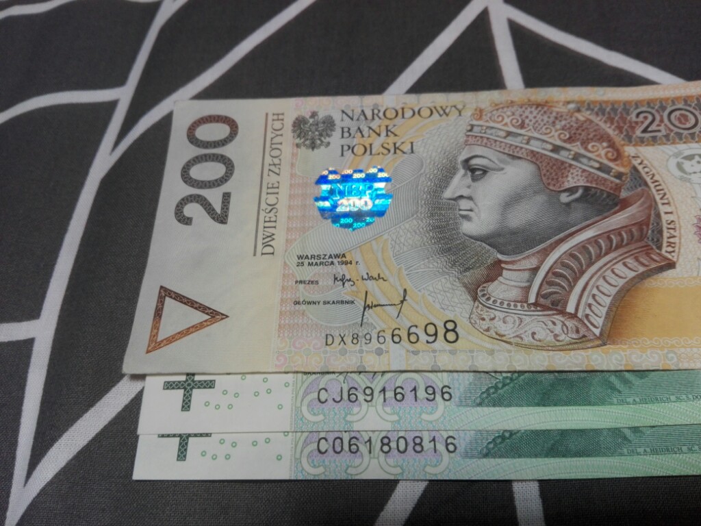 Banknot Radar 100zł, 100zł, 200zł