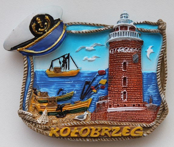 Magnes na lodówkę Polska KOŁOBRZEG 3D
