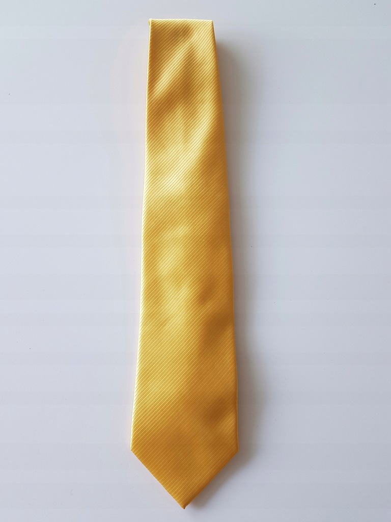 Krawat Wólczanka żółty Jak nowy