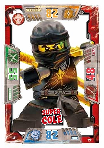 karty LEGO NINJAGO seria 2 Super Cole 15