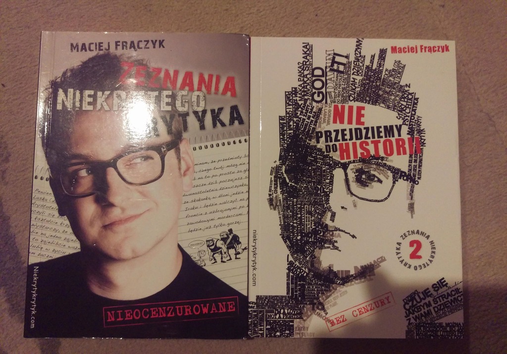 Maciej Frączyk 2 książki Niekryty Krytyk
