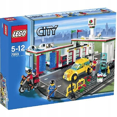 LEGO city 7993 stacja benzynowa paliw z myjnią