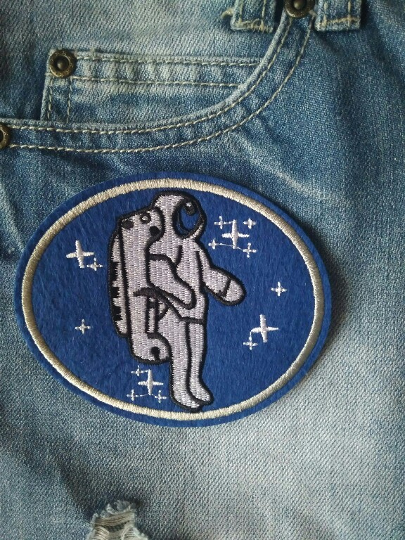 astronauta termo naszywka badge patch kosmos haft