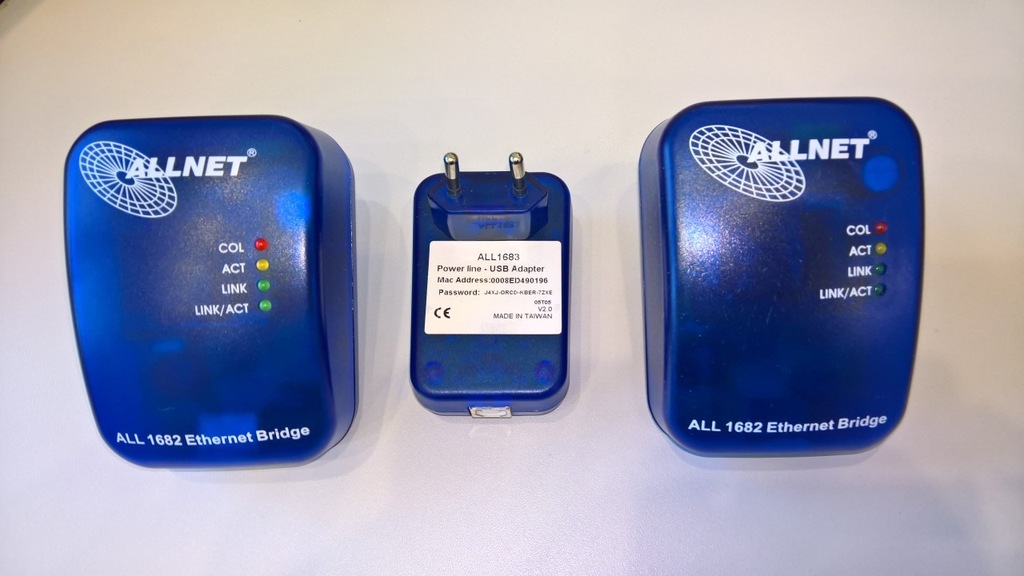Allnet ALL1682 - Ethernet Bridge - po sieci 230V