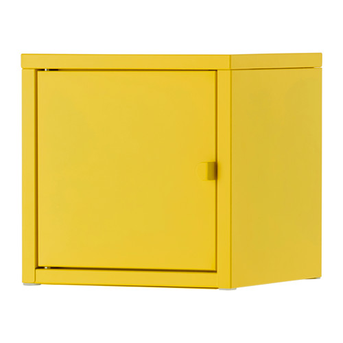 IKEA LIXHULT SZAFKA METALOWA  ŻÓŁTY DRZWICZKI HIT