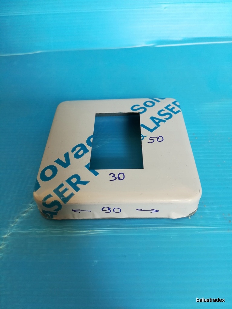 rozeta maskownica nierdzewna 50x30 szlifowana nowa