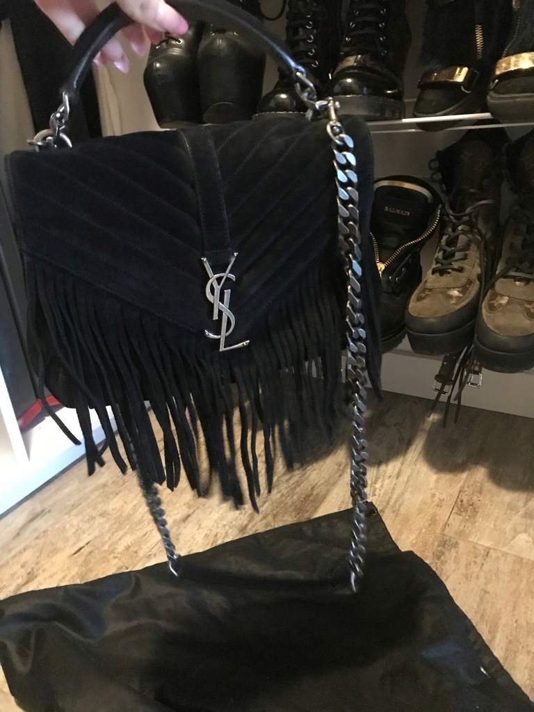 torebka frędzle rockowa YSL Yves Saint Lauret