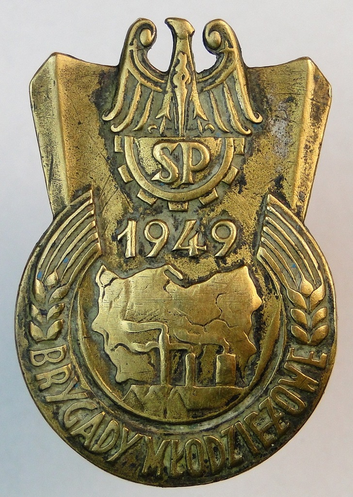 Odznaka SP Brygady Młodzieżowe 1949 r.