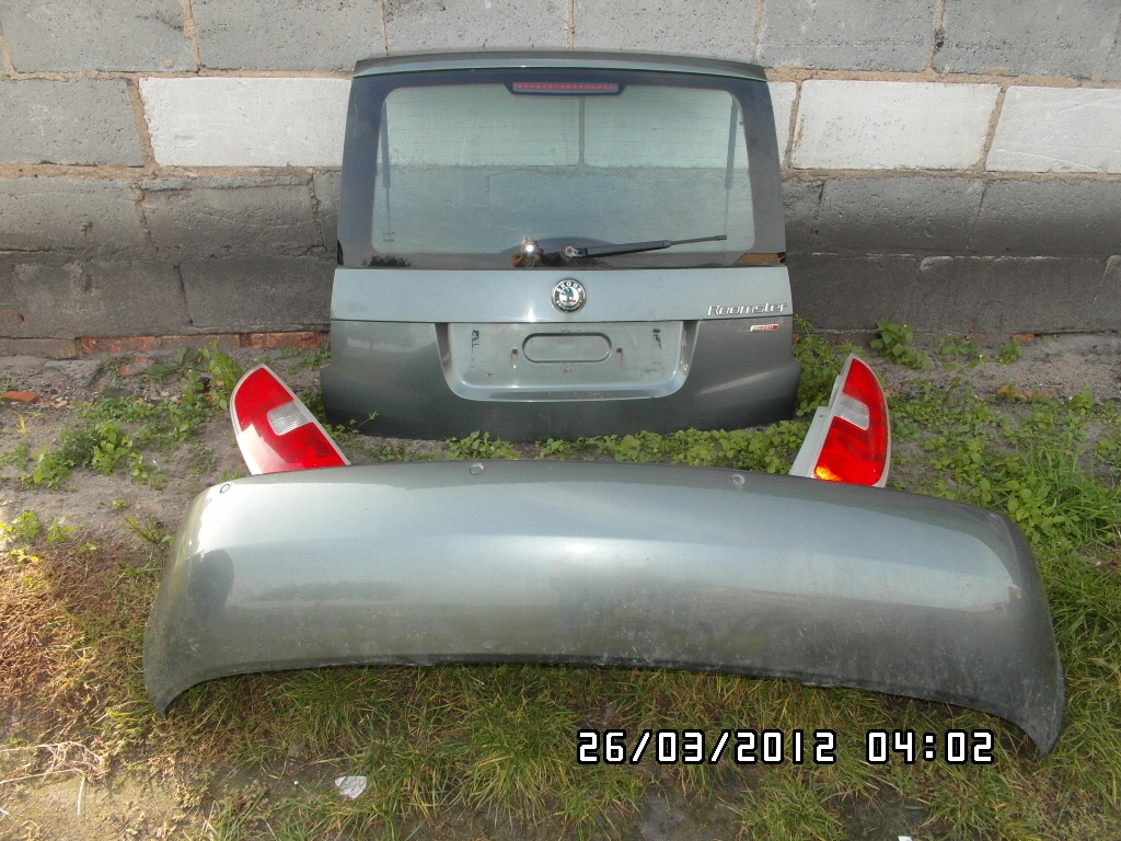 ZDERZAK TYLNY KPL PDC SKODA ROOMSTER 9599