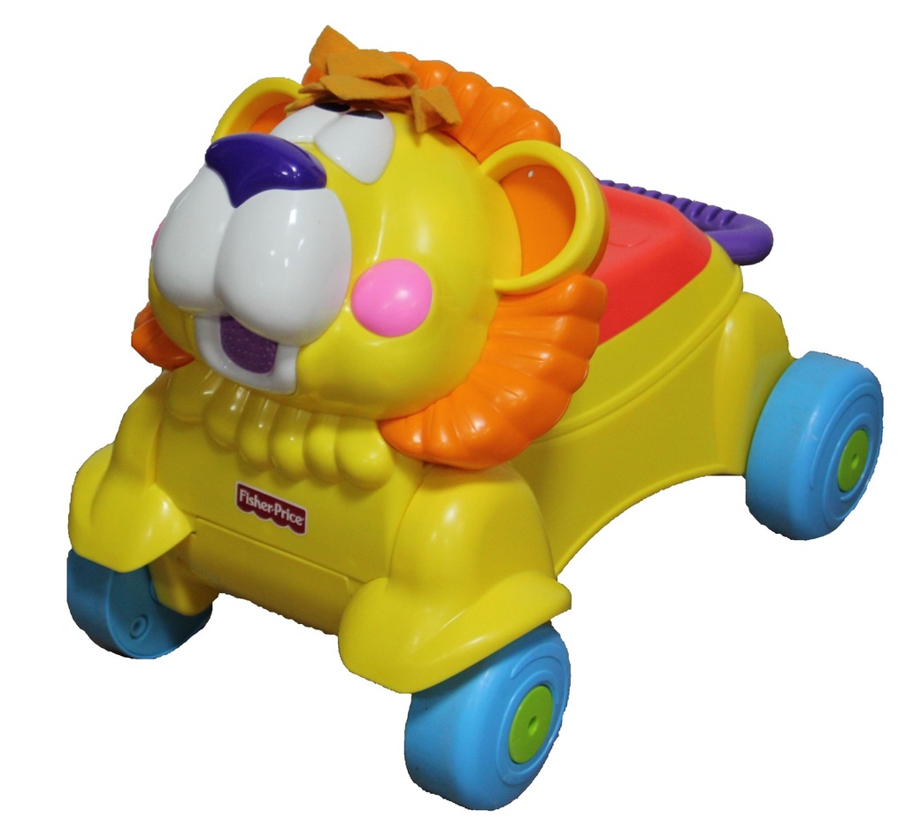 Pchacz Jezdzik Fisher Price Wesoly Lew 11740 7136628504 Oficjalne Archiwum Allegro