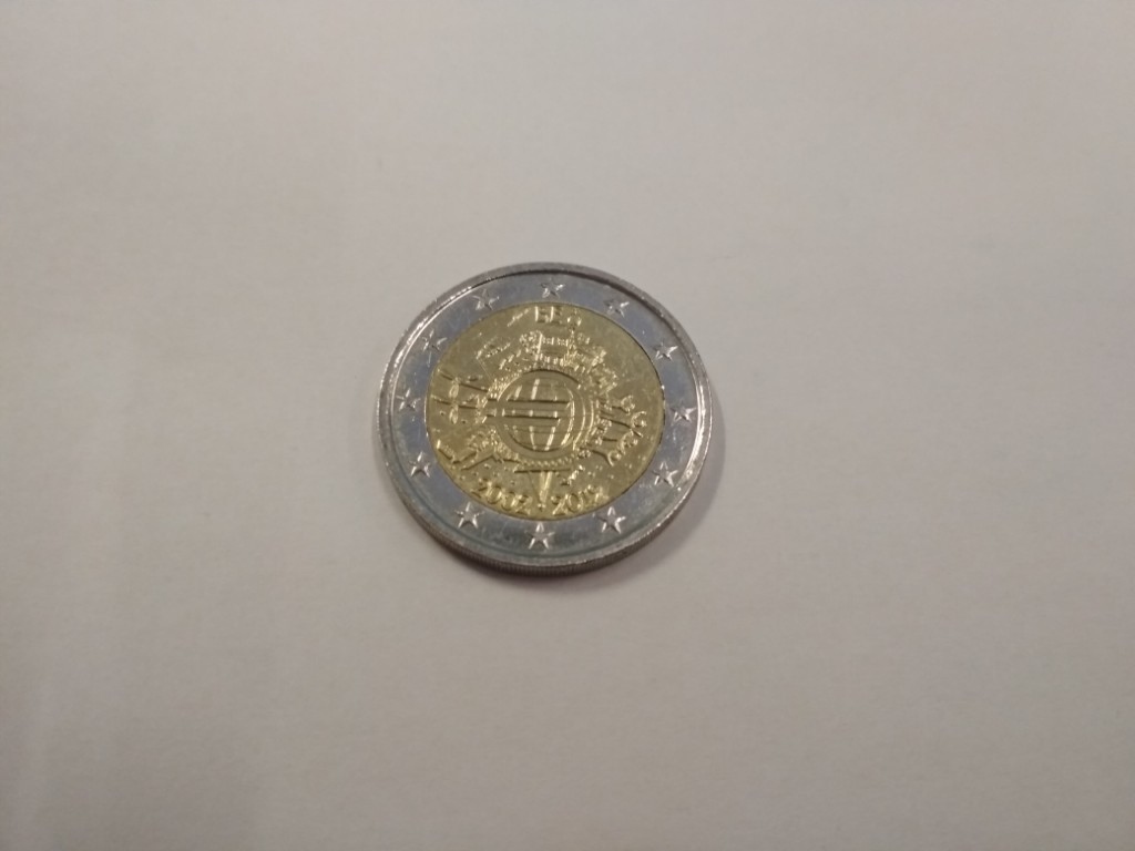 2 euro Belgia 2012r 10lat euro