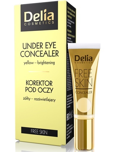 DELIA BIO FACE CONCEALER KOREKTOR POD OCZY ŻÓŁTY