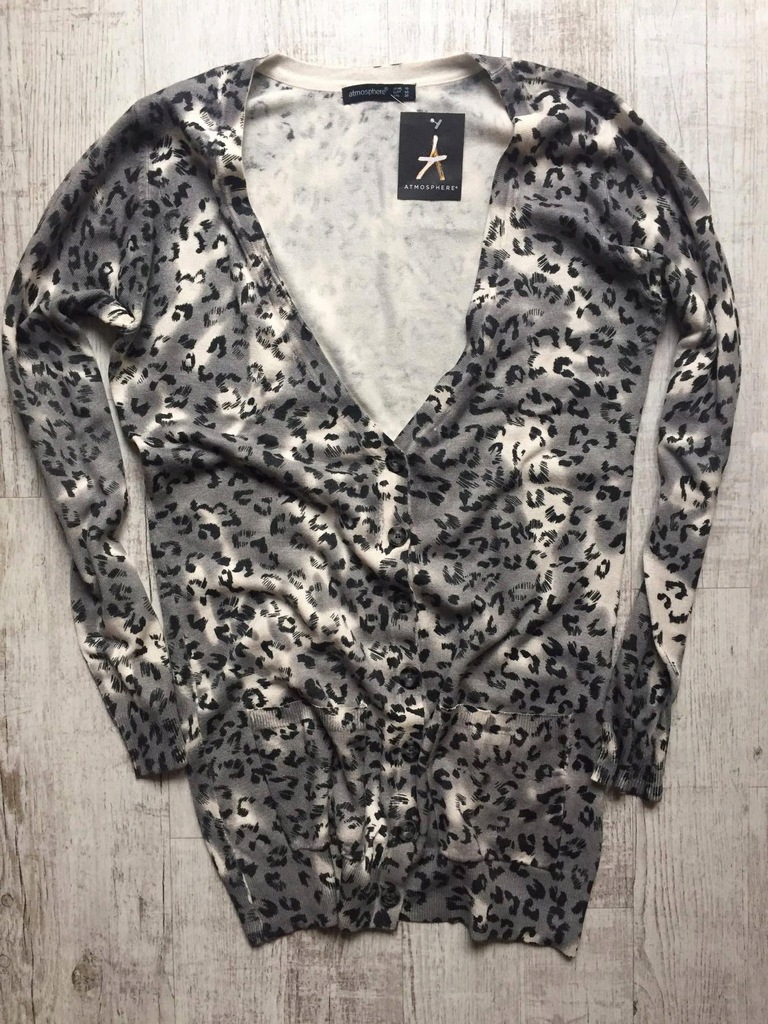 Sweter w panterkę ATMOSPHERE / Primark / NOWY / M