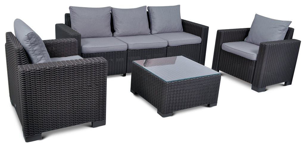 KETER Zestaw mebli na taras CALIFORNIA 3set Glass
