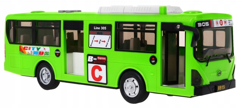Autobus z dźwiękami School Bus zielony