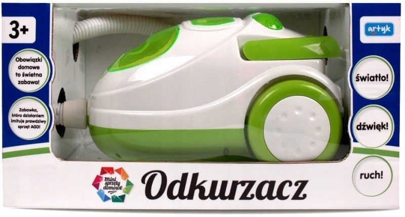 ZABAWKOWY ODKURZACZ DLA DZIECI ZIELONY ARTYK