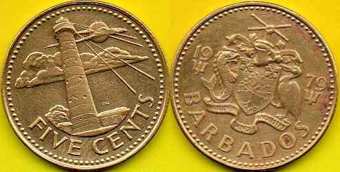 Barbados 5 Cents 1979 r.