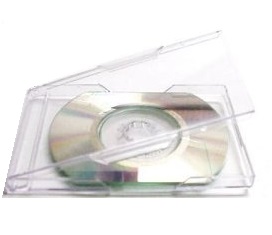 PUDEŁKO NA 1 MINI CD/DVD WIZYTÓWKOWE CLEAR CASE