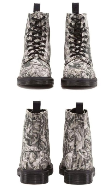 Martensy DR.Martens *czaszki&roże* HDw3D 