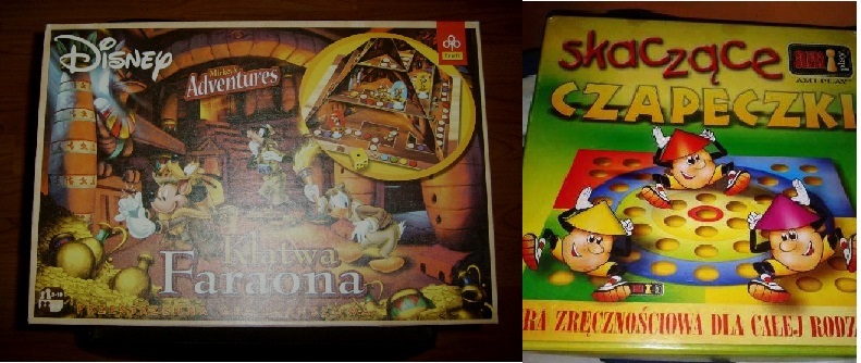 Gry Skaczące czapeczki i Klątwa Faraona