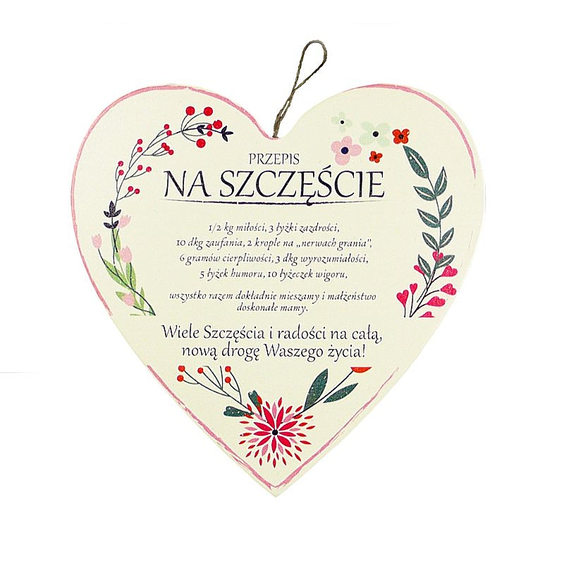 SUPER TABLICZKA / PRZEPIS NA SZCZĘŚCIE / ŻYCZENIA