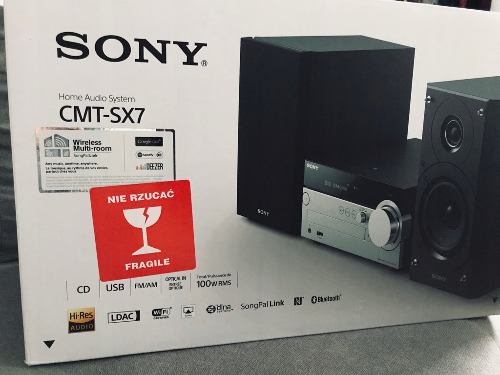 Hi-Fi System with Wi-Fi/Bluetooth Connection, CMT-SX7