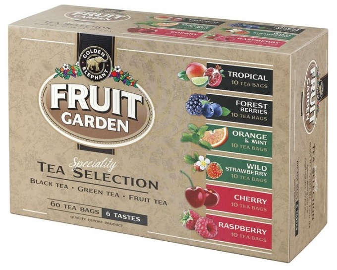 Fruit Garden bombonierka herbata ekspresowa 60szt