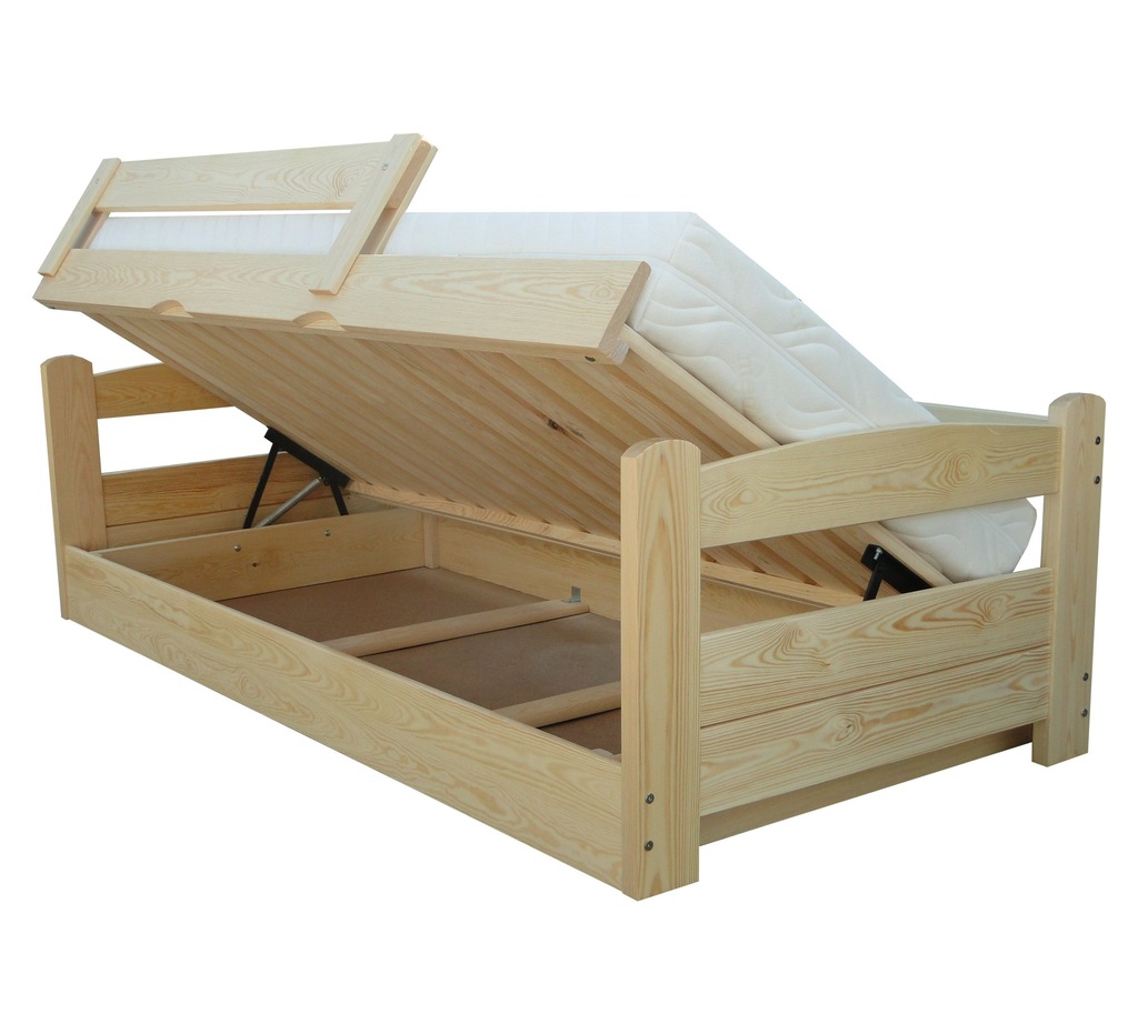 TURBO 90x180 łóżko młodzieżowe z barierkami +120kg