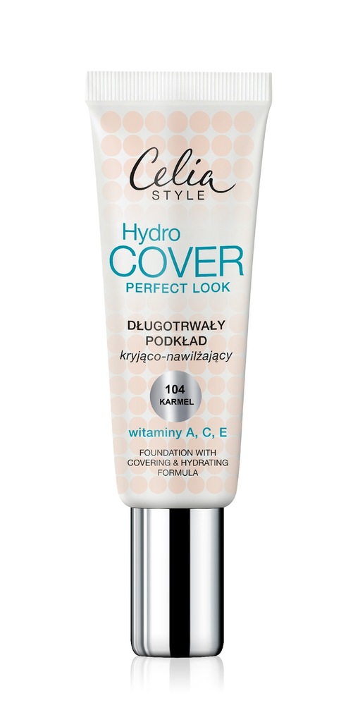 Celia Hydro Cover Podkład kryjąco-naw 104 karmel