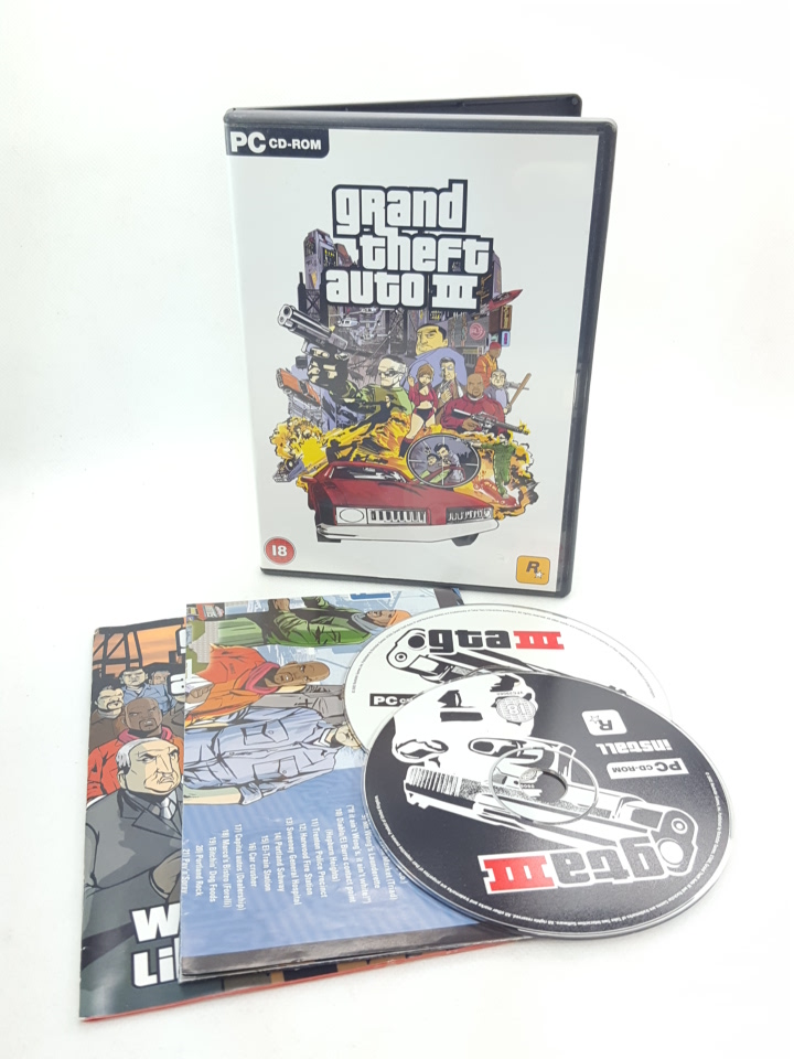 GRAND THEFT AUTO GTA III 3 - PC PREMIEROWE + MAPA