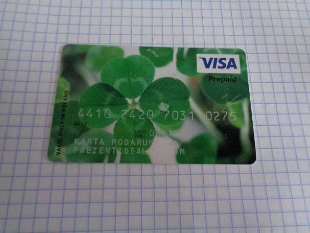 KARTA KOLEKCJONERSKA- VISA MBANK  PREPAID 