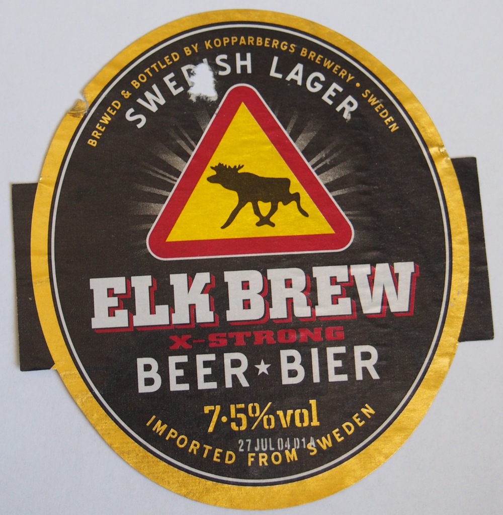 SZWECJA ETYKIETA BROWAR KOPPARBERG