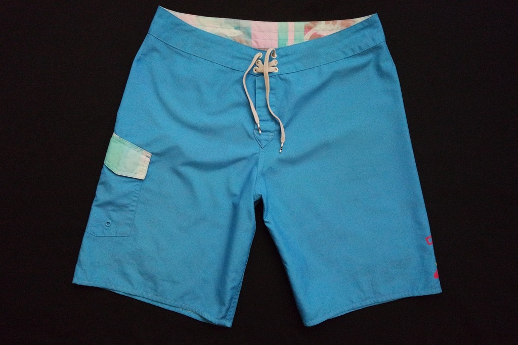 QUIKSILVER spodenki niebieskie DWUSTRONNE logo__34