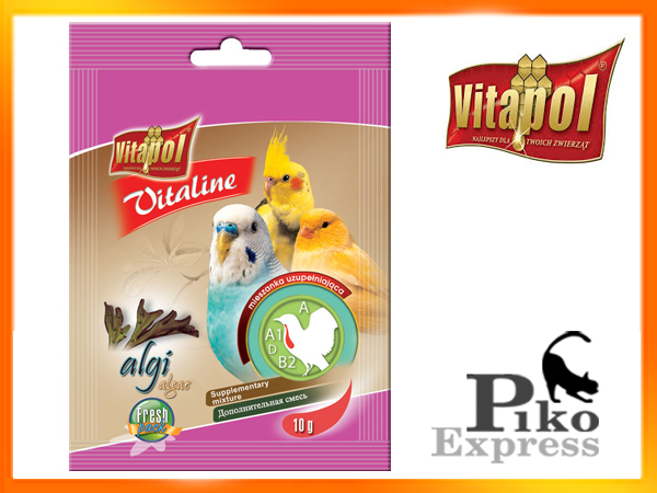 Vitapol Vitaline dla ptaków Algi 10g