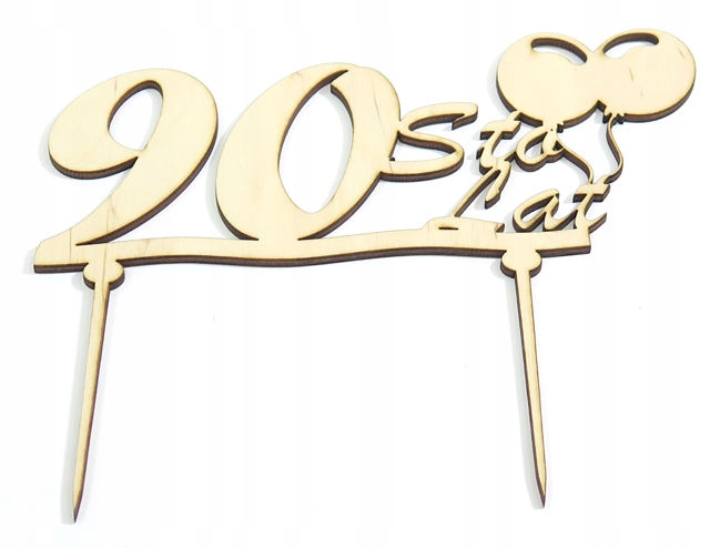 DEKORACJA NA TORT 90 URODZINY CAKE TOPPER XE95