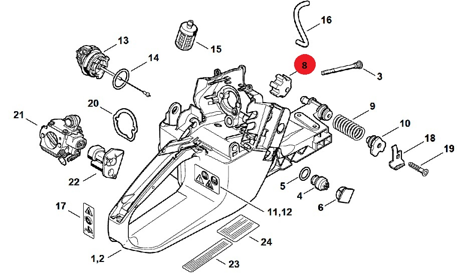 Amortyzator Stihl Ms261 Ms341 Ms361 Podstawa Oficjalne Archiwum Allegro