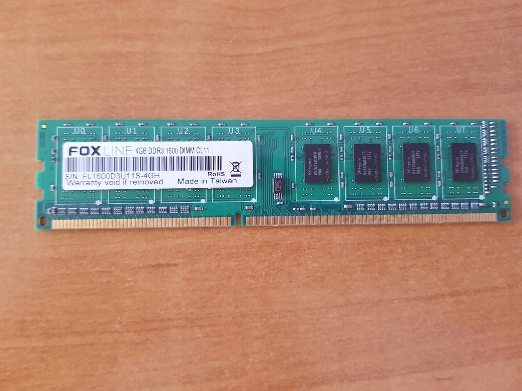 Pamięć RAM FOXLINE 4GB DDR3 1600 CL11 Hynix