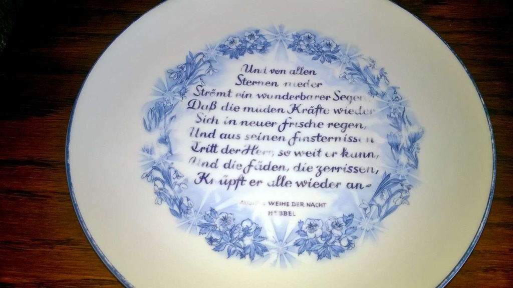 Julfest 1944 (Julteller) - Allach Porzellan