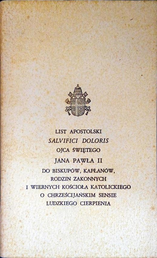 List apostolski Salvifici Doloris Jan Paweł II