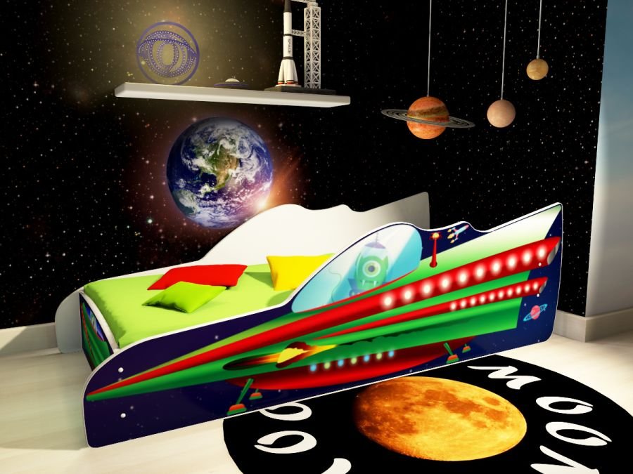 Łóżko dziecięce STATEK KOSMICZNY-UFO   140 x 70 cm
