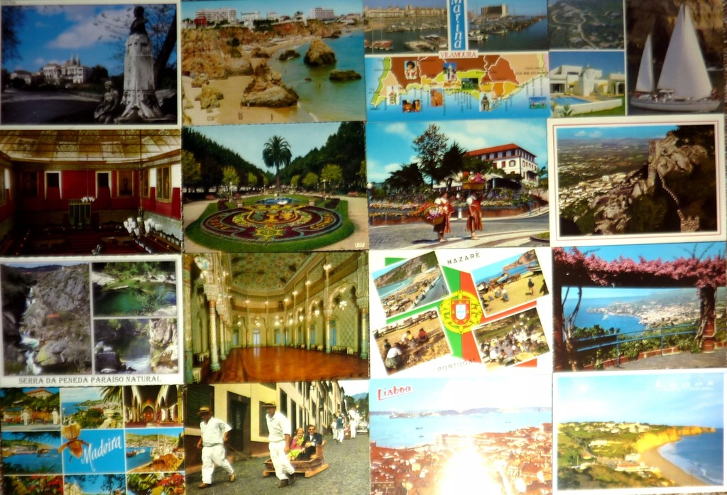Portugalia - 30 widokówek - pocztówki zestaw 8