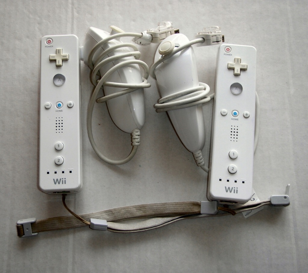 Wii Wiilot Remote x2 + Nunchuk x2 = ZESTAW OKAZJA