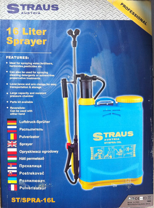 OPRYSKIWACZ STRAUS OGRODOWY 16L PLECAK ST/SPRA-16