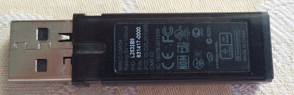 nadajnik odbiornik C-UW34 Logitech MX610 2,4 GHz