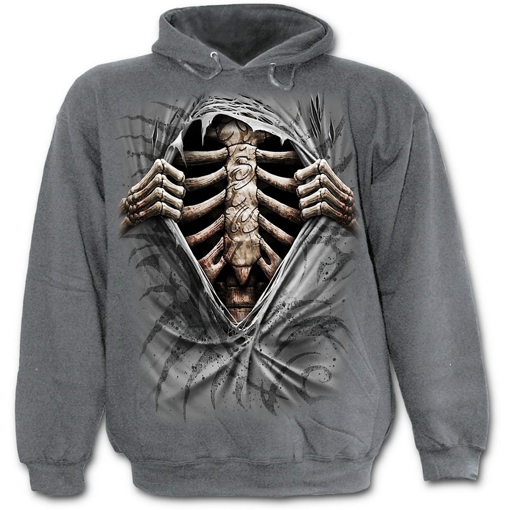 Bluza z kapturem SPIRAL GB ŻEBRA TORS 3D XL
