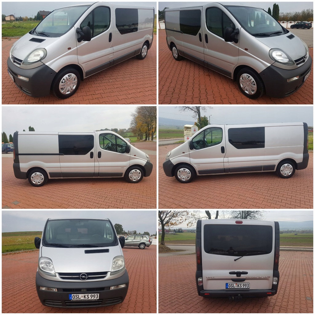 OPEL VIVARO LONG 1.9CDTI 101 HOLENDERKA KLIMA 6-OS - 7641430672 ...