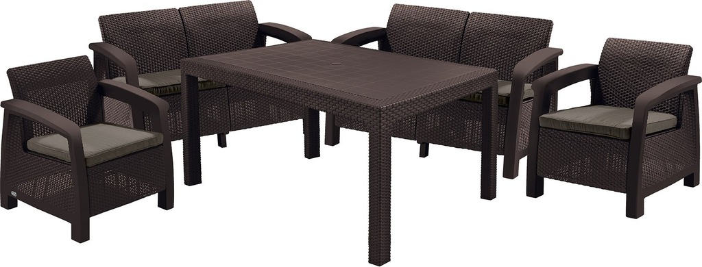 OUTLET Meble ogrodowe Corfu Fiesta Technorattan