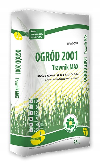 Ogród trawnik MAX 25kg nawóz jesienny na jesień