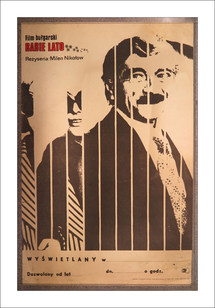 Stary plakat filmowe - BABIE LATO